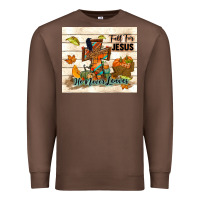 Chestnut fall for jesus he never leaves Premium Sweatshirt - TumblerDesignByShophia