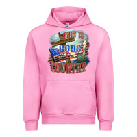 Fuchsia Pink This is gods country Urban Hoodie - FaDigitalArtStudio