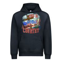 Navy This is gods country Urban Hoodie - FaDigitalArtStudio