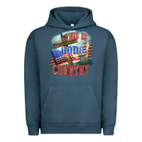 Pigment Midnight Navy This is gods country Urban Hoodie - FaDigitalArtStudio