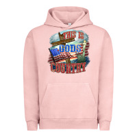 Pigment Salmon This is gods country Urban Hoodie - FaDigitalArtStudio