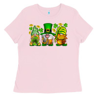 Bubblegum Pink St. Patrick's Day gnomies Ladies Tee - Neo Western