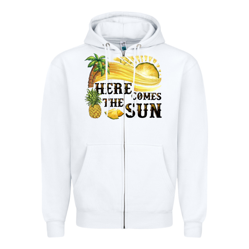 Here Comes The Sun Zipper Hoodie by BarkalooDesign | Teevron