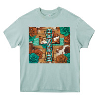 Arona blessed cross Heavy Core Tee - BarkalooDesign