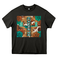 Asphalt blessed cross Heavy Core Tee - BarkalooDesign