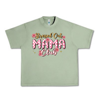 Oil Green stressed out mama club Urban Heavy Tee - MaliasSmallBusiness