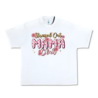 White stressed out mama club Urban Heavy Tee - MaliasSmallBusiness