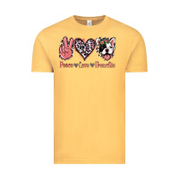 Vintage Mustard Peace Love French Bulldog Vintage Tee - Jasminsmagicworld