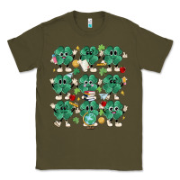 Army Green teacher st patrick day clovers Classic Tee - MaliasSmallBusiness