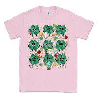 Bubblegum Pink teacher st patrick day clovers Classic Tee - MaliasSmallBusiness