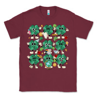 Burgundy teacher st patrick day clovers Classic Tee - MaliasSmallBusiness