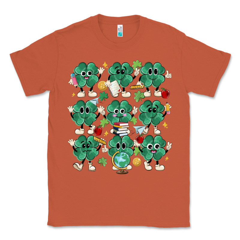 Teacher St Patrick Day Clovers Classic Tee by MaliasSmallBusiness | Teevron