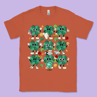 Teacher St Patrick Day Clovers Classic Tee Designed By Maliassmallbusiness