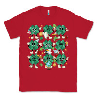 Red teacher st patrick day clovers Classic Tee - MaliasSmallBusiness