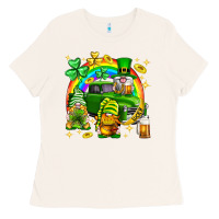 Bone St. Patrick's Day gnomies truck Ladies Tee - Neo Western