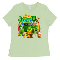 Matcha St. Patrick's Day gnomies truck Ladies Tee - Neo Western