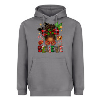 Storm christmas believe afro messy bun Heavyweight Hoodie - texasbilliewilder