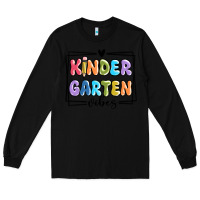 Black kinder garten vibes Long Sleeve Tee - MaliasSmallBusiness