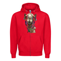 Red tie dye camel Zipper Hoodie - BarkalooDesign