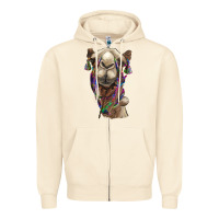 Sandshell tie dye camel Zipper Hoodie - BarkalooDesign