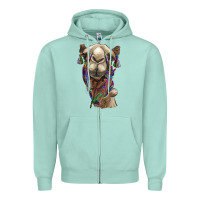 Seafoam tie dye camel Zipper Hoodie - BarkalooDesign