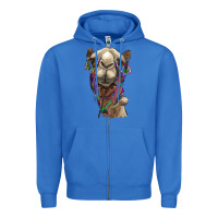 True Royal tie dye camel Zipper Hoodie - BarkalooDesign