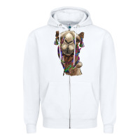 White tie dye camel Zipper Hoodie - BarkalooDesign