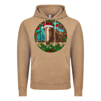 Vintage Coffee Brown Horse Christmas Vintage Hoodie - RanaPortraitStore