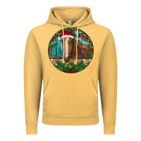 Vintage Mustard Brown Horse Christmas Vintage Hoodie - RanaPortraitStore