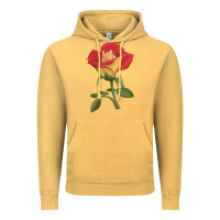 Vintage Mustard Ketchup And Mustard Rose Vintage Hoodie - LillyAllenDesigns