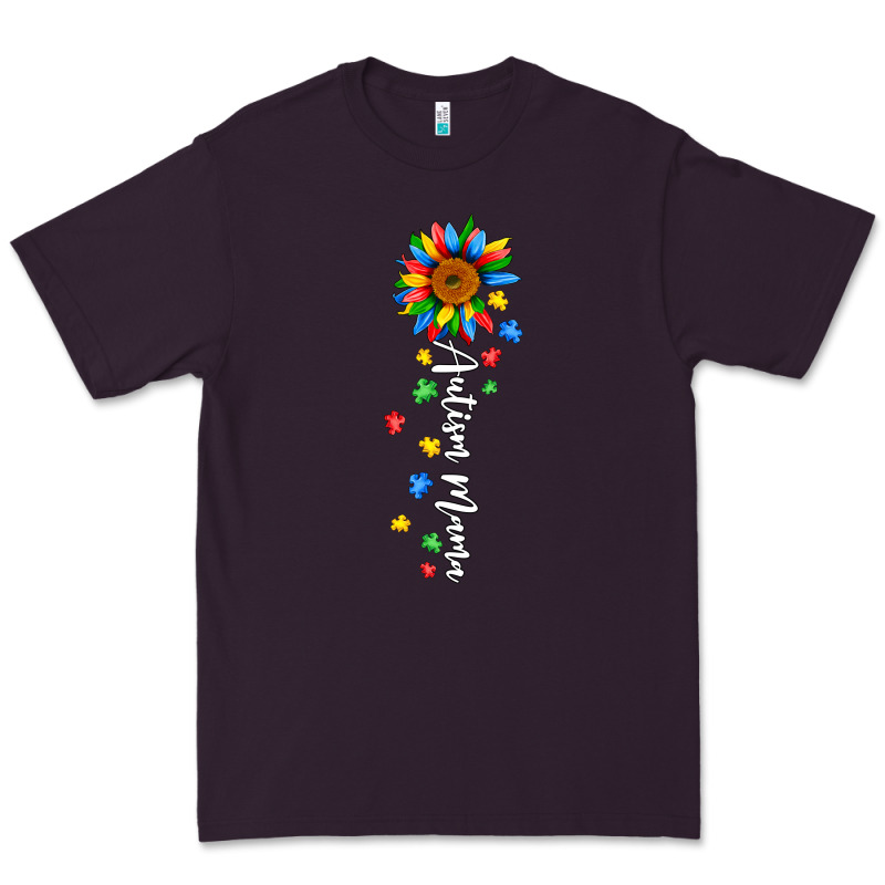 Autism Mama Sunflower White Premium Tee by JahusDesignShop | Teevron