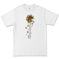 White autism mama sunflower white Premium Tee - JahusDesignShop