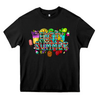 Black enjoy summer Heavy Core Tee - CowhideDigitalArt