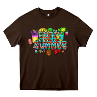 Chocolate Brown enjoy summer Heavy Core Tee - CowhideDigitalArt
