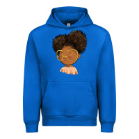 Cobalt black girl Urban Hoodie - FaDigitalArtStudio