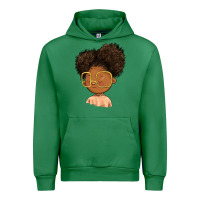Emerald black girl Urban Hoodie - FaDigitalArtStudio