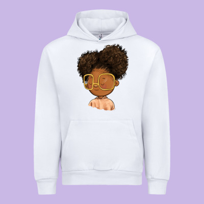 Black Girl Urban Hoodie Designed By Fadigitalartstudio