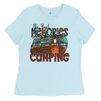 Baby Blue the best memories camping Ladies Tee - SublimationCraftShop
