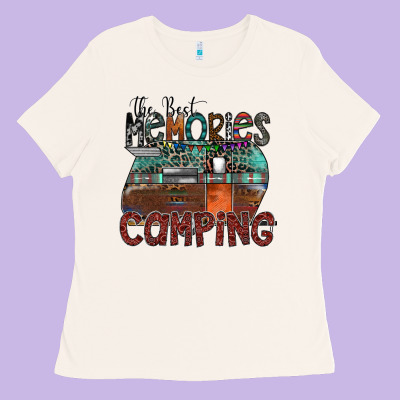 The Best Memories Camping Ladies Tee Designed By Sublimationcraftshop
