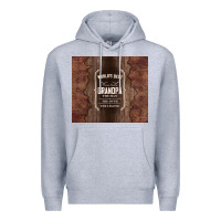 Heather Grey world's best grandpa Premium Hoodie - TumblerDesignByShophia