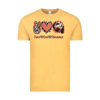 Vintage Mustard Peace Love Dalmatians Vintage Tee - Jasminsmagicworld