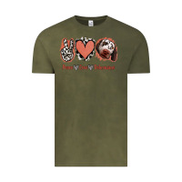 Vintage Olive Peace Love Dalmatians Vintage Tee - Jasminsmagicworld