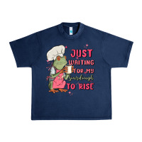 Navy waiting for my sourdough to rise Urban Heavy Tee - MaliasSmallBusiness