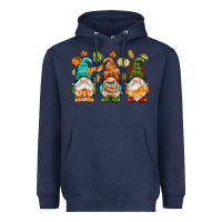 Navy Fall gnomes Heavyweight Hoodie - NancyCooperArtShop
