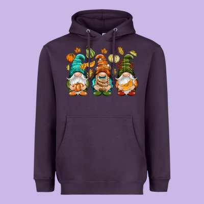 Fall Gnomes Heavyweight Hoodie Designed By Nancycooperartshop