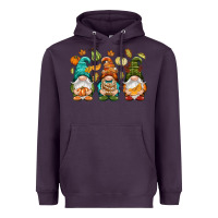Plum Fall gnomes Heavyweight Hoodie - NancyCooperArtShop
