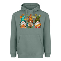 Sage Fall gnomes Heavyweight Hoodie - NancyCooperArtShop