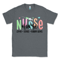 Charcoal Heather coffee scrubs rubber gloves nurse Classic Tee - MaliasSmallBusiness