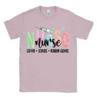 Lilac coffee scrubs rubber gloves nurse Classic Tee - MaliasSmallBusiness