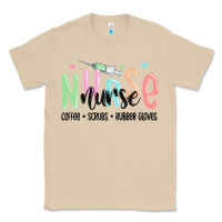 Mushroom coffee scrubs rubber gloves nurse Classic Tee - MaliasSmallBusiness